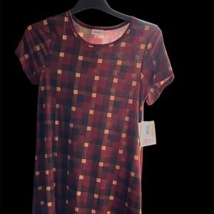 Lularoe Carly small brown, yellow